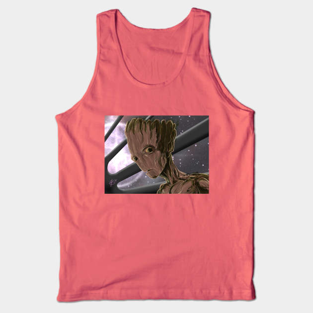 I Am Groot Tank Top by CrazyPencilComics